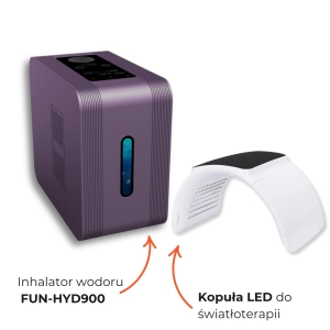 Zestaw Kopuła LED i inhalator wodoru FUN-HYD900